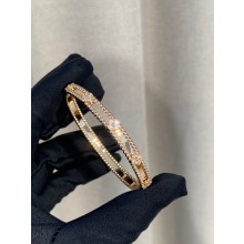 Van Cleef & Arpels Perlée sweet clovers bracelet pink gold