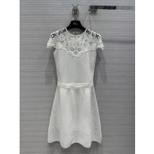 DIOR white Openwork Cotton Knit 2023