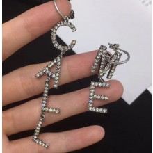Saint Laurent Call Me Earrings In Brass And Crystal 580326