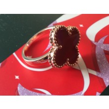 VAN CLEEF&ARPELS Magic Alhambra ring red