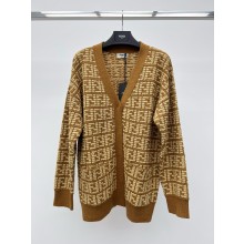 Fendi Brown cashmere cardigan 2024