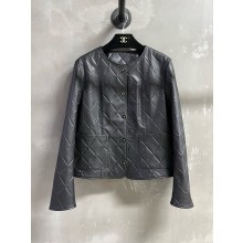 CHANEL BLACK LAMBSKIN JACKET P79082 2025