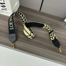 LOEWE webbing chevron strap Natural/Black  2024