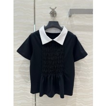 CHANEL BLACK COTTON TOP 2025