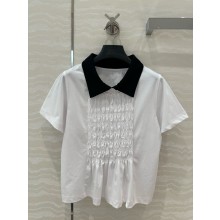 CHANEL WHITE COTTON TOP 2025