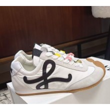 Loewe Ballet Runner 2.0 in nylon and calfskin white 2025