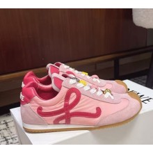 Loewe Ballet Runner 2.0 in nylon and calfskin pink 2025