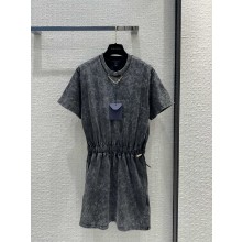 LOUIS VUITTON Vintage-Effect Louis Vuitton T-Shirt Dress 1AFLQS 2024