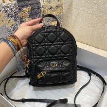dior Black Cannage Lambskin mini backpack 2021