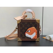 LOUIS VUITTON Mini Square Trunk Leopard M11210 2024