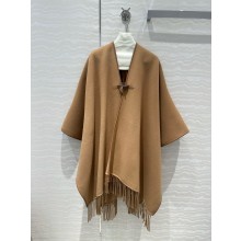 hermes rocabar cashmere poncho tan 2024 