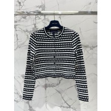 LOUIS VUITTON Scallop Stripe Cardigan 1AHJ23 2025