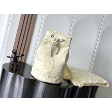 chanel coco beach shopping bag and blanket light yellow 2024