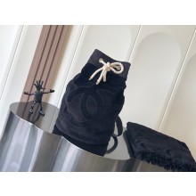 chanel coco beach shopping bag and blanket black 2024