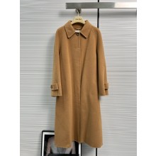 MIU MIU CASHMERE Long Wrap Coat BROWN 2023 