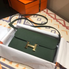 Hermes constance to go bag in epsom leather ARMY GREEN