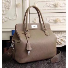 Hermes Original Togo Leather Toolbox Tote Bag Khakix