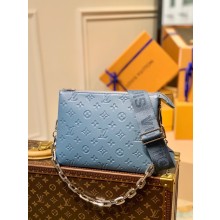 Louis Vuitton Monogram-embossed Lambskin Coussin PM Bag M58699 blue glacier 2021