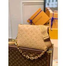 Louis Vuitton Monogram-embossed Lambskin Coussin PM Bag M57791 camel 2021