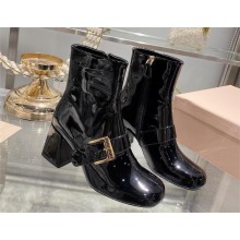 Miu Miu black Patent leather booties 5T799D 2023