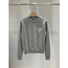 Prada Cashmere and silk sweater grey P24S1L 2024 
