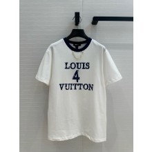 Louis 4 Vuitton white cotton T-Shirt 1AGKBZ 2025