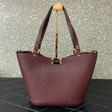 Valentino Garavani Rockstud Leather Tote BURGUNDY 2024