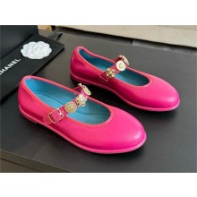 Chanel FUCHSIA LAMBSKIN Mary Janes G45778 2024