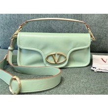 VALENTINO VLOGO 1960 NAPPA LEATHER SHOULDER BAG MINT GREEN 2024