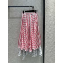LOUIS VUITTON Mixed Stripe Tiered Skirt  1AFOE9 2024