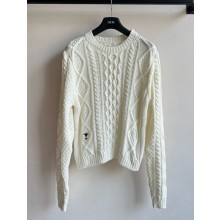 Dior Knitted Sweater white 1101-2024