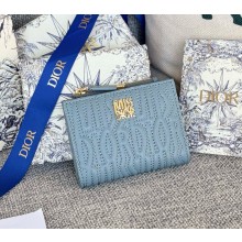 Dior miss dior dahlia wallet pale blue 1111-2024
