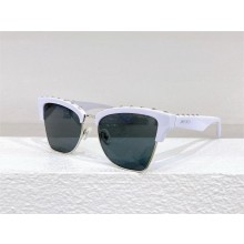 JIMMY CHOO Maxime white Butterfly Frame Sunglasses with Studs 2025