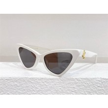 JIMMY CHOO SOL WHITE Cat Eye Sunglasses 2025