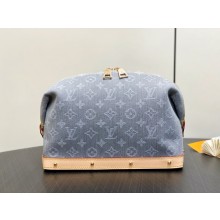 LOUIS VUITTON Certified organic cotton Cosmetic Pouch GM M13750 gray 2025