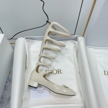 Dior white-Colored Supple patent leather aime boot 2022