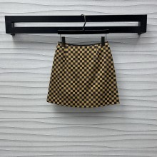 louis vuitton damier skirt yellow 2024 