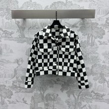 Louis Vuitton Cropped Damier Denim Jacket 1AGAC5 2024