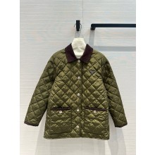 PRADA MILITARY GREEN Light Re-Nylon jacket 292166 2024 