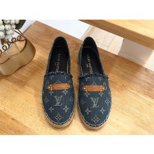 Louis Vuitton Helios Flat Espadrille blue 2024