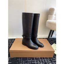 burberry Leather Boots black 2023