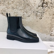 TOTEME square-toe Chelsea boots black 2023