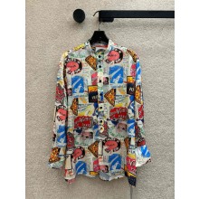 LOUIS VUITTON Elysee Palace Silk Shirt 1AFKYQ 2024