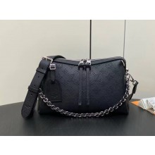 louis vuitton hand it all PM bag in mahina leather BLACK 2024