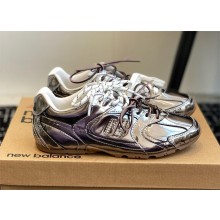 Miu Miu x New Balance 530 SL women/men leather metallic silver 2025