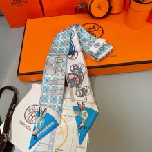 Hermes Twilly Silk Scarf 5x86cm 250220 03 2025