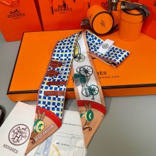 Hermes Twilly Silk Scarf 5x86cm 250220 05 2025