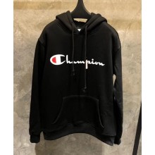 Champion Cotton Classic Hoodie Sweatshirt Black