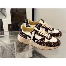 golden goose Running Sole leopard printed sneakers 2024