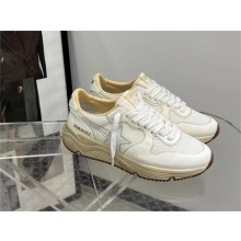golden goose Running Sole in mesh and white nappa sneakers 2024